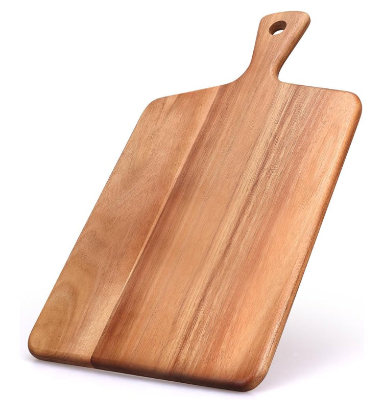 Acacia Wood Cutting Board with Handle